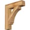 Ekena Millwork Imperial Block Rough Sawn Bracket, Western Red Cedar, 6"W x 28"D x 32"H BKT06X28X32IMP05RWR - alternate 1